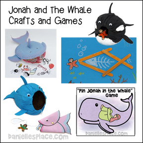 Jonah and the Whale Bible Crafts for Sunday School from www.daniellesplace.com -  copyright 2014