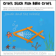 Jonah and the Whale Craft Stick Craft