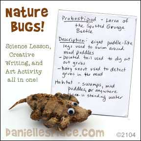 Nature Bug - Science, Creative Writing, and Art Activity for Home School from www.daniellesplace.com