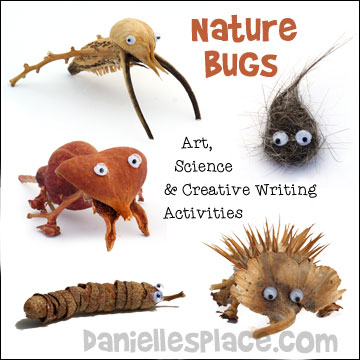 Nature Bugs - Use these fun bugs in your home school science class, creative writing assignments and art classes - Find directions on www.daniellesplace.com ©2014