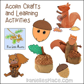Acron Crafts and Learning Activities for Children from www.daniellesplace.com