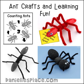 Ant Crafts and Learning Activities for Kids from www.daniellesplace.com