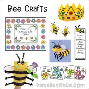Bee Crafts and Learning Activities from www.daniellesplace.com