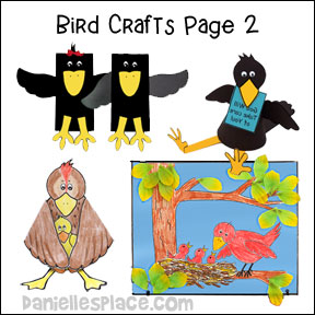 Bird Crafts and Learning Activities from www.daniellesplace.com