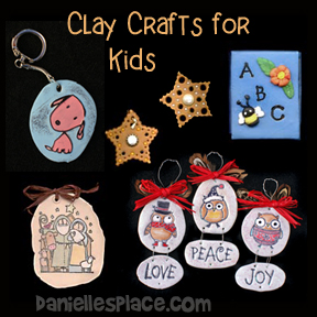 Clay Craft for Children from www.daniellesplace.com