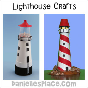 homeschool and sunday school Lighthouse DIY Craft for Kids