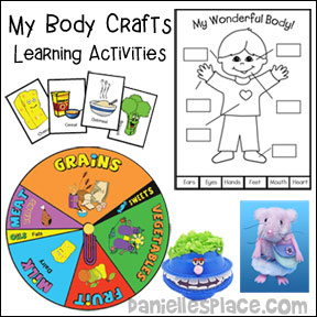 My Body Crafts and Educational Learning Activities for Children