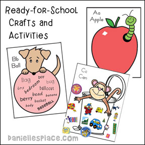 Ready for School Crafts and Learning Activities for Children