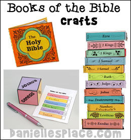 Sunday School Crafts - Books of the Bible Crafts  From www.daniellesplace.com