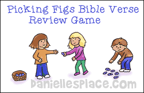 "Picking Figs" Bible Verse Review Game for Amos Bible Lesson on www.daniellesplace.com