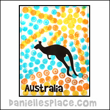 Australian Dot Art Printables - Do-a-Dot Page fpr Australian Homeschool Unit Study