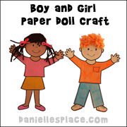 God Made Me Paper Doll Craft from www.daniellesplace.com