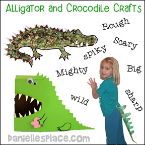 Alligator and Crocodile Crafts for Kids