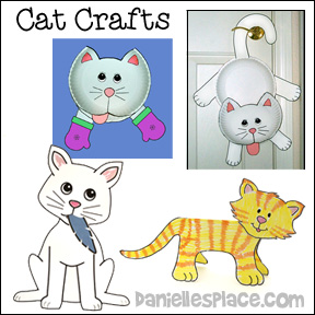 Cat Crafts for Kids from www.daniellesplace.com