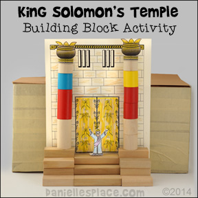 Solomon's Temple Building Block Learning Activity from www.daniellesplace.com