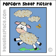 Macaroni Sheep Craft from www.daniellesplace.com