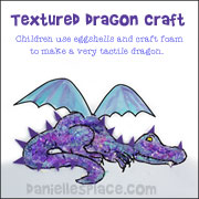 Sleeping Dragon Activity Sheet - Discovering Texture