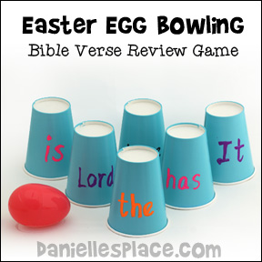 Egg Bowling Game - Bible Verse Review Game for Children's Ministry from www.daniellesplace.com