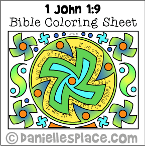 Bible Verse Coloring Sheets