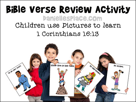 Picture Bible verse review game for Gidean Bible lesson from www.daniellesplace.com