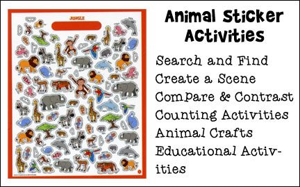 Animal Sticker Activities