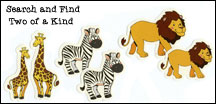 Search and Find Two of a Kind Animal Sticker Fun