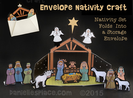 Envelope Nativity Set Craft for Kids from www.daniellesplace.com