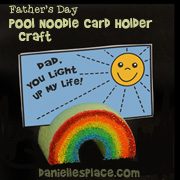 "Dad, You Light up My Life!" Rainbow Pool Noodle Craft for Kids