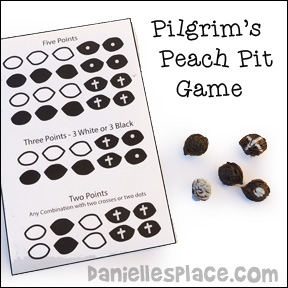 Peach Pit Pilgrim Game for Children from www.daniellesplace.com