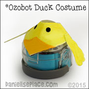 Duck Ozobot Customes from www.daniellesplace.com.  Printable patterns available on Danielle's Place.