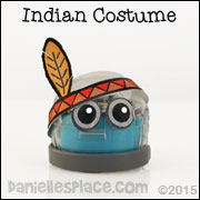 Indian Ozobot Headband Printable Pattern from www.daniellesplace.com