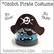 Ozobot Pirate Hat Craft from www.daniellesplace.com