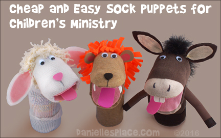 Cheap and Easy Sock Puppets for Children's Ministry from www.daniellesplace.com