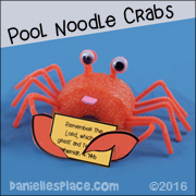 Crab Pool Noodle Craft for Kids