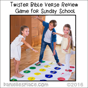 Twister Bible Verse Review Game for Sunday School from www.daniellesplace.com