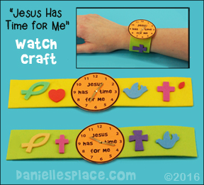 "Jesus has time for me" Watch Craft from www.daniellesplace.com