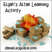 Elijah Altars Learning Activity and Lesson Help from www.daniellesplace.com
