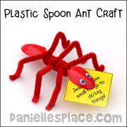 Plastic Spoon Ant Craft