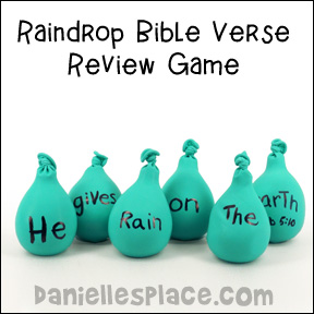Balloon Raindrop Bible Verse Review Games from www.daniellesplace.com