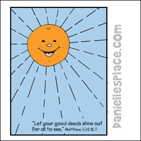 Shiney Orange Fruit of the Spirit Craft and Activity Sheet for Bible School from www.daniellesplace.com