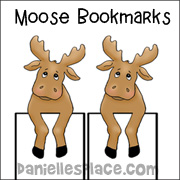 Moose Bookmark Craft