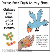 Ravens Feed Ellijah Activity Sheet from www.daniellesplace.com