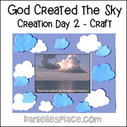 Cloud Frame Craft for Day 2 of Creation Story