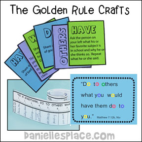 The Golden Rule Bible Crafts and Bible Review Games