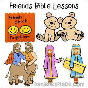 Friends Bible Lessons on www.daniellesplace.com