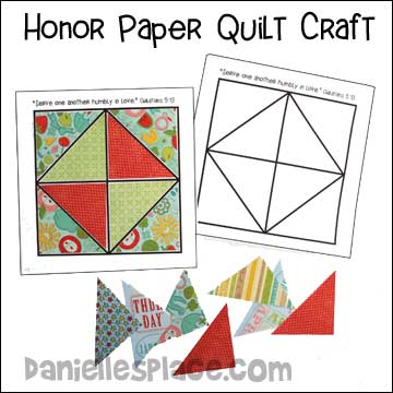 Honor Your Friends Paper Quilt Craft