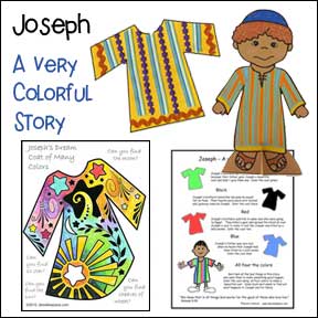 Joseph, A Very Colorful Story Bible Lesson from www.daniellesplace.com