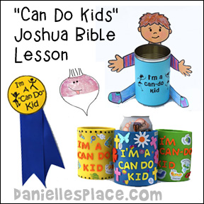 Joshua Bible Crafts for Joshua and Kaleb Spy on Canaan Bible Lesson