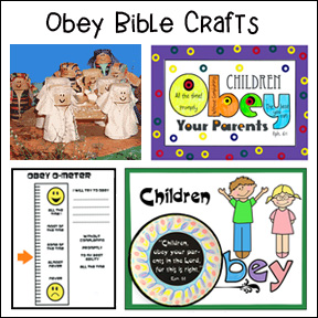 Obey Bible Crafts for Children's Ministry