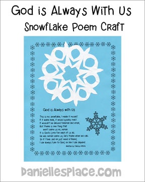 Snowflake Poem and Craft for Kids from www.daniellesplace.com